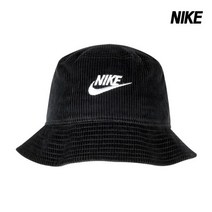 나이키 모자 퓨추라 코듀로이 버킷햇 벙거지 블랙 DC3965-010, M/L