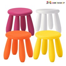 이케아 MAMMUT 아동용스툴, 오렌지