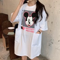 느슨한 미풍 홍콩 맛 하라주쿠 스타일의 드레스 반팔 티셔츠 여성 치마 2020 한국어 버전