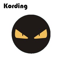 코딩 KD-34 원형 스마트폰 마그네틱 자석 디자인 철판 플레이트, 1개, 55. 왕눈이 4cm