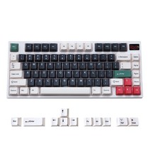 Keydous NJ81 Bluetooth 블루투스 5.0 유무선 핫스왑 핫스와프 75% 기계식 키보드, 백축, NJ81-cinnabar-steel 듀얼 모드, 공식 표준