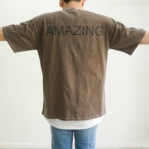 여름 피그먼트 텐타 덤블워싱 빈티지티셔츠 XL~3XL 빅사이즈반팔