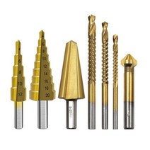 Binoax-스텝 드릴 비트 슬롯 브로칭 톱 드릴 세트 금속 목재 4-12/20/32mm 목재 커터 세트 3 6 8mm 톱 드, 08 7 Pcs