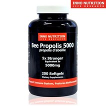이노뉴트리션 청정 캐나다 비 프로폴리스 5배 농축 고함량 200정 (4개월분) 5000mg, 1병