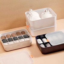 다용도 멀티 정리함 5p 속옷 양말 수납장 정리 보관함, 화이트 10칸 5개, 5개