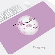 장패드 온열 무선충전 게이밍 마우스 블랙 패드 벚꽃 데스크 매트 핑크 사쿠라 쿠션 키보드 컴퓨터 테이블 홈 인테리어 오피스 액세서리, [01] small 10x220x2mm, [13] 13