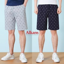 알칸스 여름 남성용 5부 트레이닝 반바지 츄리닝 -패턴