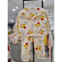 아가방 [동아쇼핑점] 겨울 여아티셔츠 #겨울 필수탬/ 겨울따뜻한 기모티셔츠/캔디프릴티셔츠 (바지 별도구매)