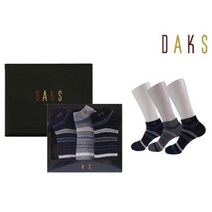 (롯데백화점)DK20823 신사 면스판 스니커즈 스트라이프 3족세트 (선물포장)닥스 액세서리 (선물포장) 133813