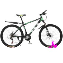 입문용 자전거 mtb 29인치 30인치 광폭 엠티비 바퀴큰 산악용, 24단 + 24인치cm, J.케이-스포크 휠-블랙 그린