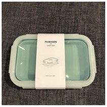 안나 접이식 도시락 재료 따로 보관함 도시락 도시락, 블루그린 850ml