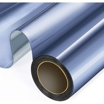 열반사단열재 편도 거울 반사 창 필름 스테인드 글라스 비닐 자체 접착 태양열 필름 홈, 푸른, 50x400cm