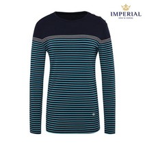 임페리얼 임페리얼 여성 스트라이프 티셔츠 딥블루 (PTZ130245)
