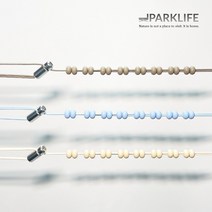 파크라이프 감성 캠핑 데이지 체인 캠핑빨래줄 행잉라인 클로스라인 핸드 메이드 3종, 5.5m+20개, 아이보리