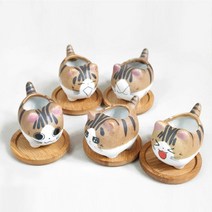 대나무 원형 화분 받침대 4P, 받침대5P