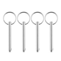 스테인레스 스틸 보트 경첩 해양 카약 Sp 액세서리 핀 녹슬지 않는 조선 4 개 5x76mm, 316 스테인레스 스틸, 실버