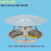 옥상환풍기 굴뚝환풍기 베란다환풍기 연기배출기 유도가정용스토브흡연민간 주택 화재 강, 4.레인 캡을 늘리기 위한 베어 메탈 50와트(구경 1