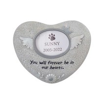 강아지 고양이 장례 기념 사진 묘비석 발모양 비석, A