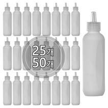 [50개묶음판매] PE 백색 뾰족캡 튜브용기 60ml 80ml 100ml 120ml 150ml, 50개