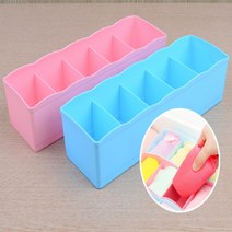 5칸 일자형 서랍칸막이 속옷정리함 양말정리함 /블루
