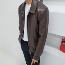 남자 라이더 자켓 라인 비건 투웨이 싱글 가죽자켓 2컬러