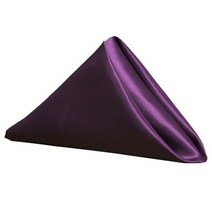 정사각형 새틴 테이블 냅킨 50cm x 50cm 부드러운 손수건 로맨틱 웨딩 연회 테이블 천 저녁 식사 장식 맞춤, Dark Purple