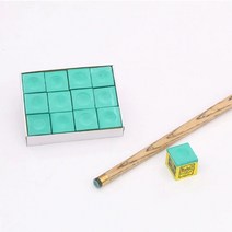 당구 스누커 큐 초크 미끄럼 방지 실내 스포츠 액세서리 4 개, [02] Green