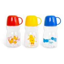 주주컵물병 350ml 트라이탄 유치원 어린이집 어린이 보틀 강아지 반려견 산책 초등학생 물병 물통, 주주물병(350ml), 블루