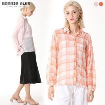 보니알렉스 보니알렉스(BONNIE ALEX) 오버사이즈 써머 체크 셔츠 (택가격:59000원)