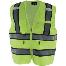 RC-2035 형광색 왕망사 고급조끼, 3XL