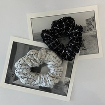 시나몬걸 트위드 2color 곱창머리끈 헤어슈슈 스크런치