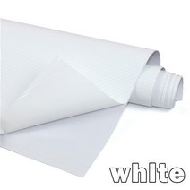 카본랩핑지 127cm x 15cm 3D 3M 자동차 탄소 섬유 비닐 필름 랩 시트 롤 종이 오토바이 스티커 데칼 액세서, 02 WHITE