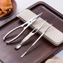 업소용 대게 킹크랩 랍스터 분리 도구 세트 게살 손질, 럭셔리 6종세트 + 보관함