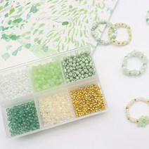 ARTNISM 비즈반지 만들기 DIY 세트 시드비즈 원석 팔찌 비즈공예 재료 집콕놀이, 01.블루다이브