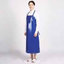 단면 방수 앞치마 7부 H형, 화이트, 본상품선택