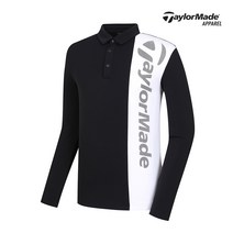 [테일러메이드] 남성 세로 배색 카라 티셔츠 TMTYK3343-199