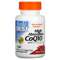 닥터스베스트 하이 앱솔션 CoQ10 200mg 베지 캡, 60정, 1개