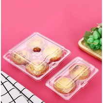 1구 2구 4구 6구 투명 에그타르트포장 에그타르트상자 박스, 2구 케이스 50개 × 투명케이스개