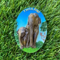 태국 마그넷 방콕 파타야 푸켓 치앙마이 코사무이 코창 크라비 세계 냉장고자석 마그네틱 여행자석 기념품, 8.타일랜드 코끼리