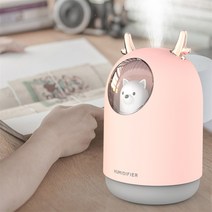 귀요미 가습기 미니홈피 침실용 무드등 귀요미 보습기, M106 핑크, 하나