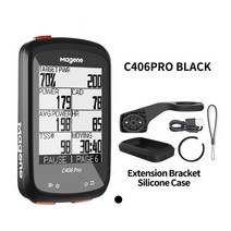 오운완 도우미 속도계 Magene-C406/C406Pro 자전거 GPS 컴퓨터 MTB 로드 무선 스마트 방수 블루투스 5.0 ANT 주행 거리계, [09] C406pro black