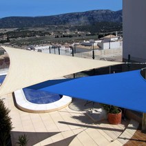 21세기트랜드 릴렉스 라이프 타프, PU방수(블루)-삼각 3.6X3.6X3.6M, 1개