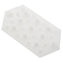 다이아몬드 DIY 실리콘 스텐실 공예 금형 몰드 목걸이 쥬얼리 수지 펜던트 내구성, 하나, 투명한 & 화이트