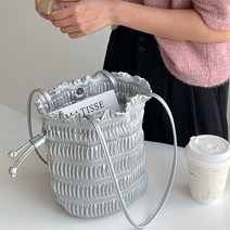 바이에 여성 조리개 미니백 미니 숄더백 복조리 핸드백 데일리 외출 정장 가방