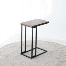 다용도 철제 소파 사이드 테이블 400, 블랙