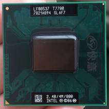 해외 인텔 코어 2 듀오 T7700 노트북 CPU 노트북 프로세서 PGA 478 cpu 100% 제대로 작동 PROD3860030677