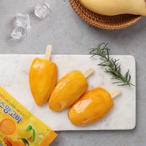 브랜드없음 [후레쉬망고] 천연간식 달콤한 아이스망고바 30개, 60g