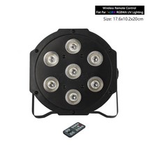디제이테이블 디제이 무대 스탠드 테이블 dj 턴테이블 world led 파 7x18w rgbwa + uv 6in1 직업 조명 dmx512 디스코 음악 파티 클럽 댄스 플로어 용, rc로 7x18w를 주도, 나는 플러그