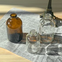 [소품톡톡] 빈티지시약병 유리화병 디퓨저공병 미니유리병 꽃병 화병, 투명