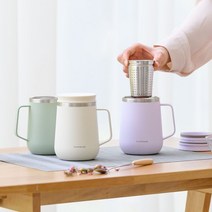 락앤락 메트로 티머그 400ml 보온보냉 머그컵 머그텀블러, 라벤더, 라벤더, 상세 설명 참조